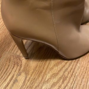 Via Spiga Camel Leather Stiletto Tall Boots